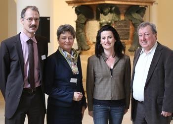 von links: Kurator Bayerisches Nationalmuseum., Dagmar Bosch M.A. Bayerisches Nationalmuseum, Dr. Natascha Niemeyer-Wasserer, Georg Schweiger